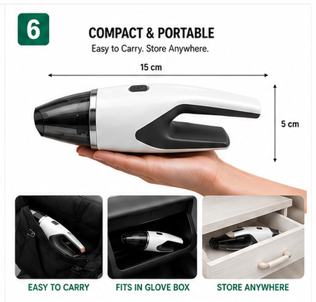 PORTABLE CAR VACCUM