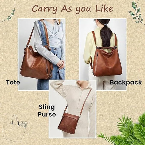 3-in-1 Purse for Women Handbag Set