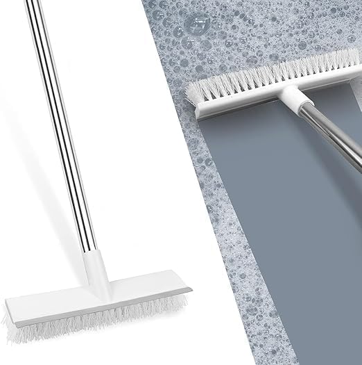 White Cleaning Brush 2 In 1 Tiles Cleaning