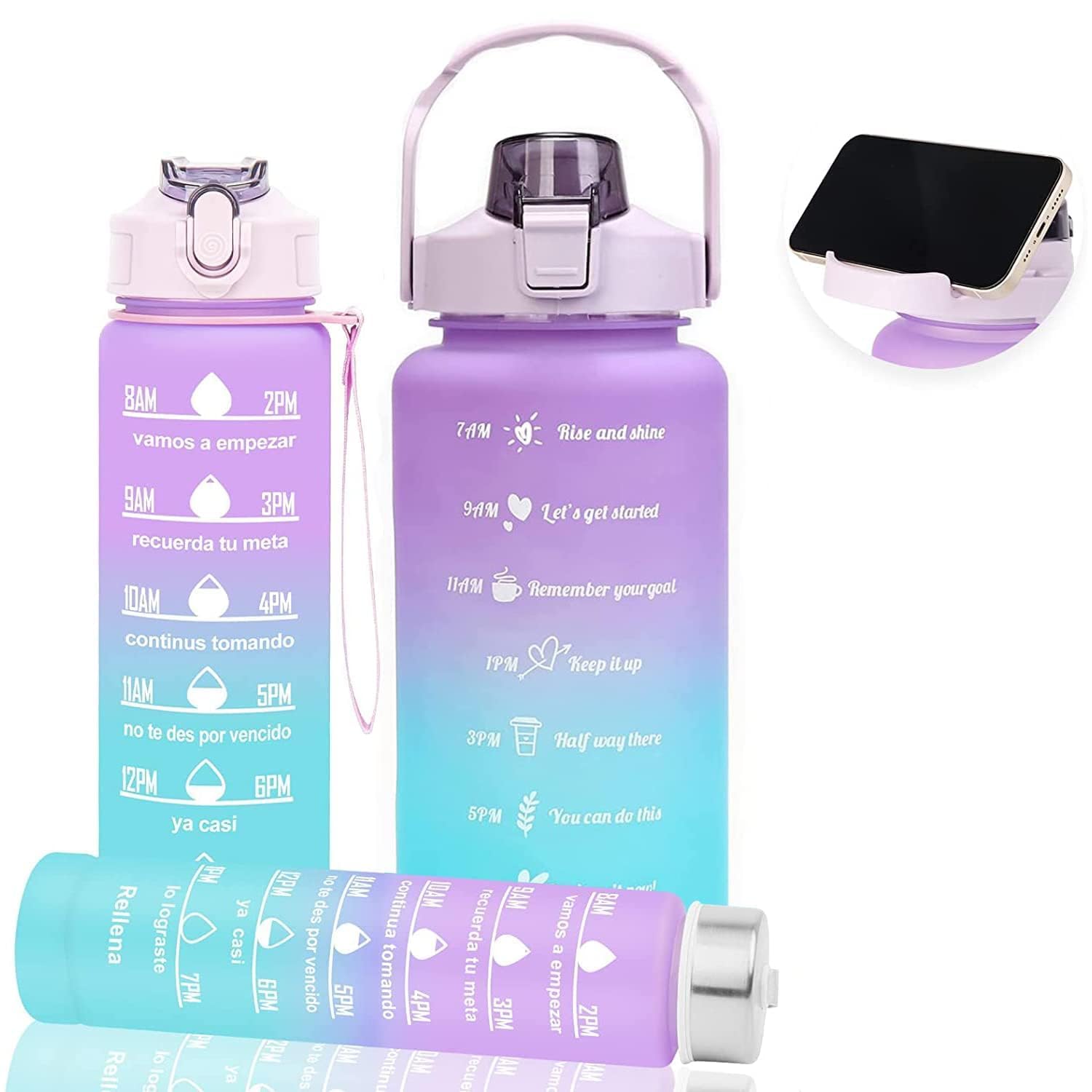 3-IN-1MOTIVATIONAL WATER BOTTLE SET