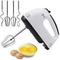 White 7-Speed Electric Hand Mixer And Blender