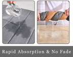 Grey Memory Foam Bath Mat Large Door Mat