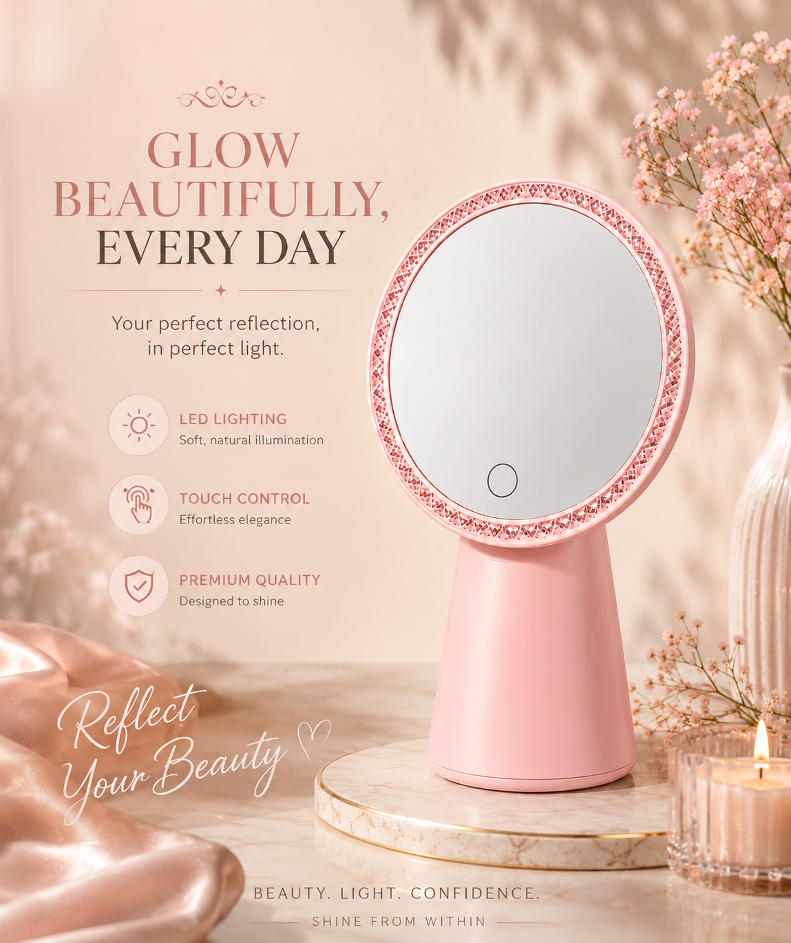 Makeup Mirror with LED