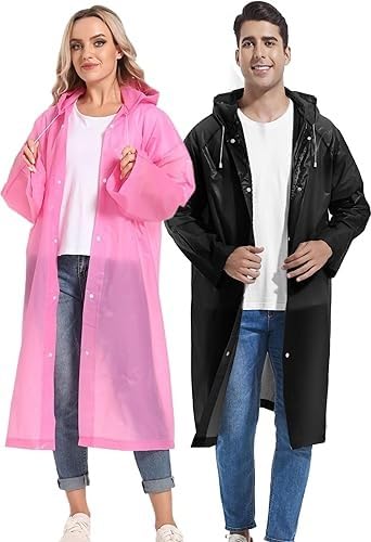 Waterproof Long Raincoat with Hood