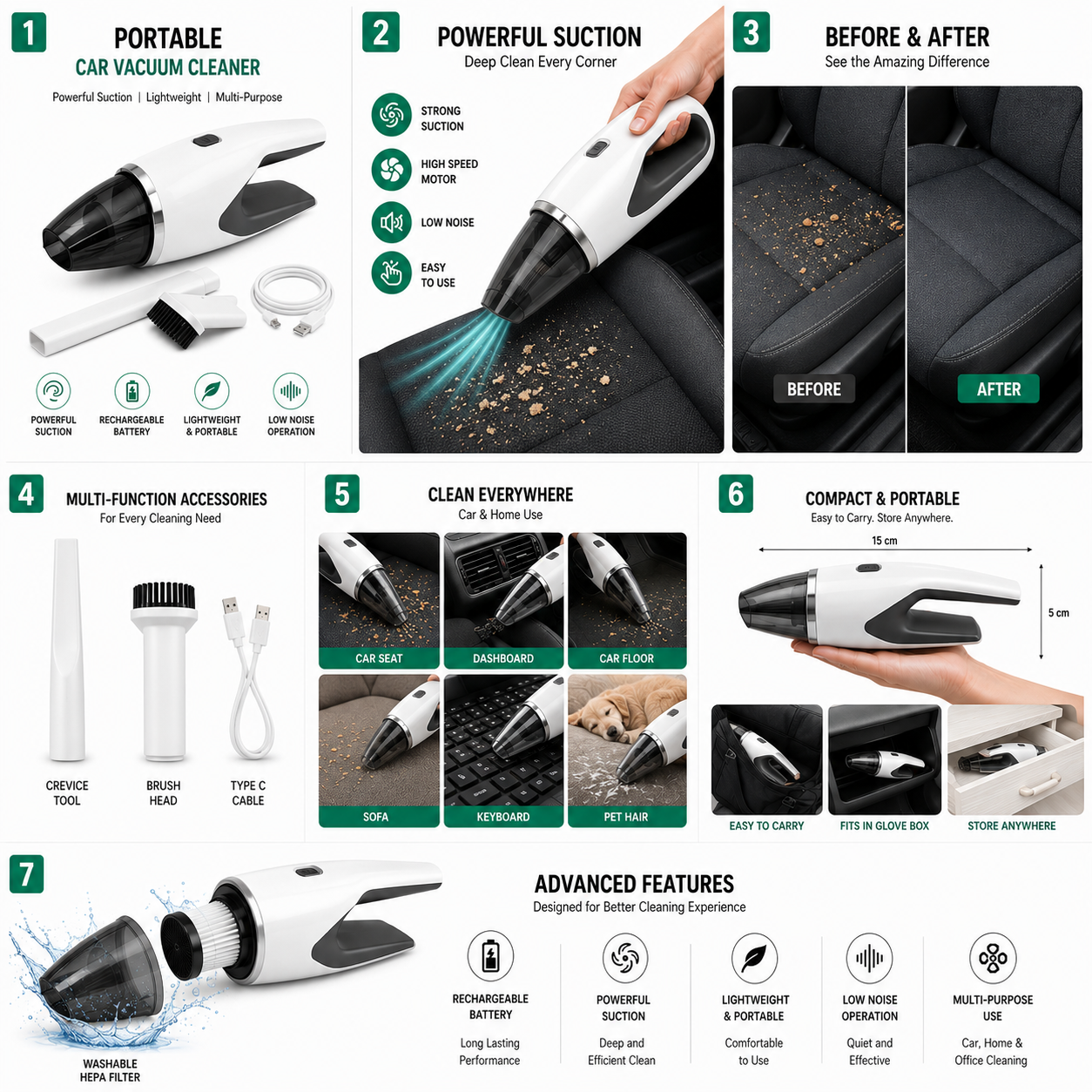 PORTABLE CAR VACCUM