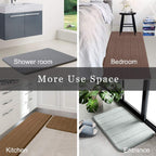 Grey Memory Foam Bath Mat Large Door Mat