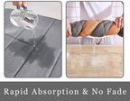 Grey Memory Foam Bath Mat Large Door Mat