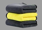 Multicolor Car Accessices Cleaning Microfiber Towel For Car Cleaning And Detailing - Dual Sided, Extra Thick Plush Microfiber Cloth - 40Cm X 40Cm (Pack Of 3)